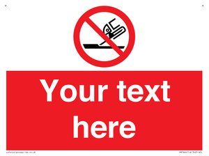 Custom prohibition Do not use for face grinding